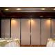 Aluminum Wooden Soundproof Folding Partition Walls For Banquet Hall / Ballroom