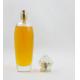 Hot sale 100 ml cylindrical crystal perfume glass bottles
