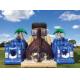 EN71 Inflatable PVC Bouncy Castle Combo Bounce House With Slide