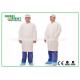 CE Breathable Tyvek Disposable Lab Coats With Elastic Wrist