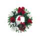 Eco-Friendly PVC Artificial Pre Lit Christmas Wreath For Holiday Decoration