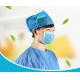 Disposable Surgical Cap Thickened In Non Woven Deep Blue 10 Pieces / Package