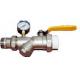 32*1 Inch Tooling Handle Ball Valve , PPR Pressure Gauge Filter Stainless Ball Valve