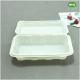 9x6 inch Compostable Corn-Starch Based Bioplastic Hinged 1-Com Lunch Bento Box -Biodegradable Food Container Factory