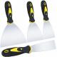 4 Pack Multi Putty Knife Scrapers Set Spackle Knife Premium Stainless Steel Paint Scraper Blade