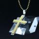 Fashion Top Trendy Stainless Steel Cross Necklace Pendant LPC409
