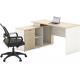 Modern Panel Office Standing Computer Table MDF Board With Vice Desk