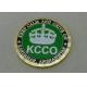 2.0 Inch KCCO custom military coins By Brass Die Struck And Gold Plating