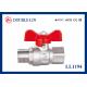1/4  To 1 1/4   Male X Female Long Thread 25 Bar Brass Ball Valve With T Handle