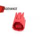 6 Pin Female Waterproof Automotive Connectors Red For OBD System Of Motorcycle