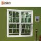 Air Proof Horizontal Sash Window , Grill Design Aluminum Double Hung Windows