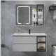Combination Fireproof Cloakroom Wash Basins Cabinets Gray Floor Space