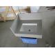 Solid Surface Artificial Quartz Bathroom Vanity Tops Gray Color For Home / Hotel
