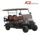 6 Seat Motorized Golf Cart With Artificial Leather Seats PP Hard Plastic Body