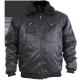 polyester spring Working clothes long sleeve mens coat in black