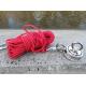 8mm Nylon Magnet Fishing Rope 65 Feet Safety Rope With Carabiner