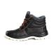 Anti Smash Black Safety Boots Steel Toe Steel Palm High Grade Oil Proof