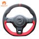 Volkswagen Scirocco R Passat CCR-Line 2010 Red Leather Car Steering Wheel Cover DIY Design
