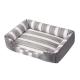 Striped Dog Bed Square Large Dog Kennel, Winter Pet Kennel, All-Purpose Dog Bed And Pet Supplies For All Seasons