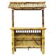 Bamboo Beach Tiki Bar With Bottle Rack Drinking Bamboo Chairs With Back Support