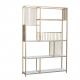 Eco Friendly Material Shop Display Showcase Single Side Shelf 4 Layer Stable Structure