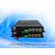 4CH AHD video audio fiber converter with black aluminum case