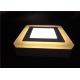 9W 3 Mode Square Yellow+white double color Led Panel Light AC85-265V Surface