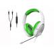 40mm PC Gaming Headphone Soft Earmuffs Green Color With Mic Headset
