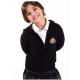 Black 100 Cotton school uniform sweater cardigans for Girls / boys