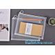 plastic Zippered Envelope Zip lockk Waterproof PP Bags Seamless Slider Closure Storage Pouch for A4 Paper,Magazine,Memo