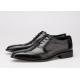 Black Men Business Casual Shoes , Carved Oxfords Leather Lace Up Brogue Shoes