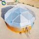 Corrosion Resistant Geodesic Aluminum Dome Roofs For Diesel Storage Tanks