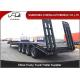 Four Axles Steel Material Lowboy Tractor Trailer Payload 100 / 120 Tons