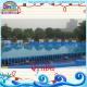 Summer swimming rectangular PVC outdoor above ground metal frame pools