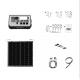 Garden Balcony Portable Power Station LiFePO4 Battery Flexible Solar Panel 2048WH