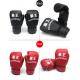 blue and red Kids boxing gloves leather boxing gloves for competition
