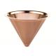 Double Wall Gold Paperless Coffee Dripper For Chemex / Hario Carafes