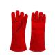 Cowhide Fireproof Welding Hand Gloves For Welding Oven Fireplace Stove Welder'S Gloves