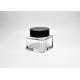 Wholesale Quadrate 3.3OZ 100ml Luxury Square Flint Heavy Glass Cosmetic Jar With