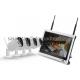 4 Channel WIFI IP Camera NVR Kit WiFi Camera with HD LCD Screen Display NVR