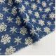 Blue Embroidery Textile 100% Cotton Fabric 179 Gsm  138CM For Sofa Cloth
