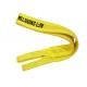 Polyester Duplex Flat Eye Sling 3 Ton Yellow Color For Crane
