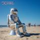 Modern Outdoor Metal Large Stainless Steel Sculpture Astronaut