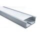 Extruded Aluminum Led Profile For Led Strips Light / Aluminum Tile Trim Profile