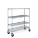 Stainless Steel Atrinity Heavy Duty Wire Shelving Rack , NSF Chrome Shelving