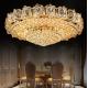 JYLIGHTLING Luxurious Golden Living Room And Dining Room Round Crystal Lamp LED Ceiling Light