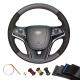 Wholesale Genuine Leather Black Suede Hand Stitch Wrap Steering Wheel Cover For Chevrolet Malibu 2011 2012 2013 2014