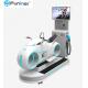 VR FRP Simple Motor Racing Simulator Game Machine White For 1 Player