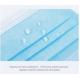 Blue Color 3 Ply Disposable Face Mask Dust Proof Contoured Styling