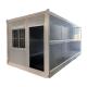 18mm MgO Board Floor Folding Container House With Bathroom And Kitchen Folded Modern Style